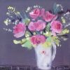 Roses and Pussy willow in Jug. Acrylic on Board SOLD