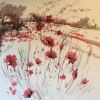 Poppy Fields I - Acrylic on Canvas - 40\" x 40\"